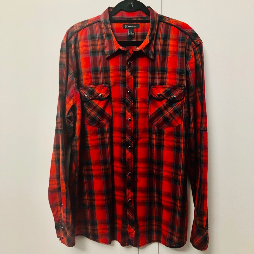 Plaid Long Sleeve Button Down